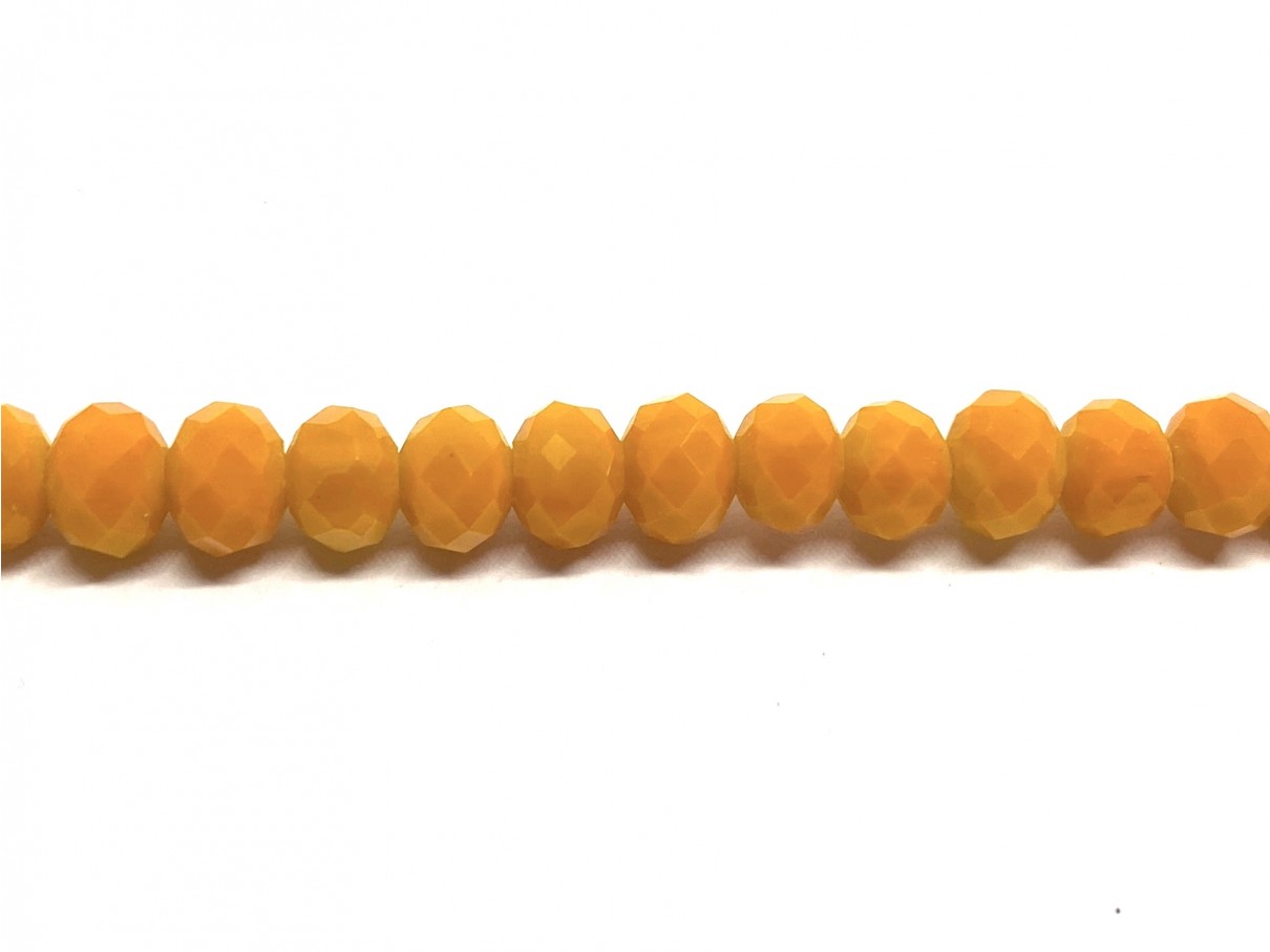 Facetslebne orange perler