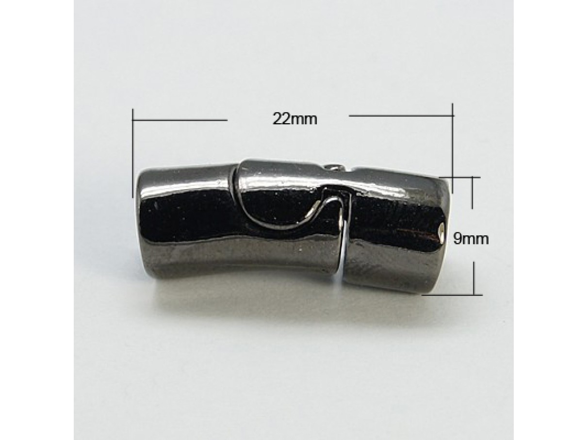 Magnetlås med 6mm hul, gunmetal