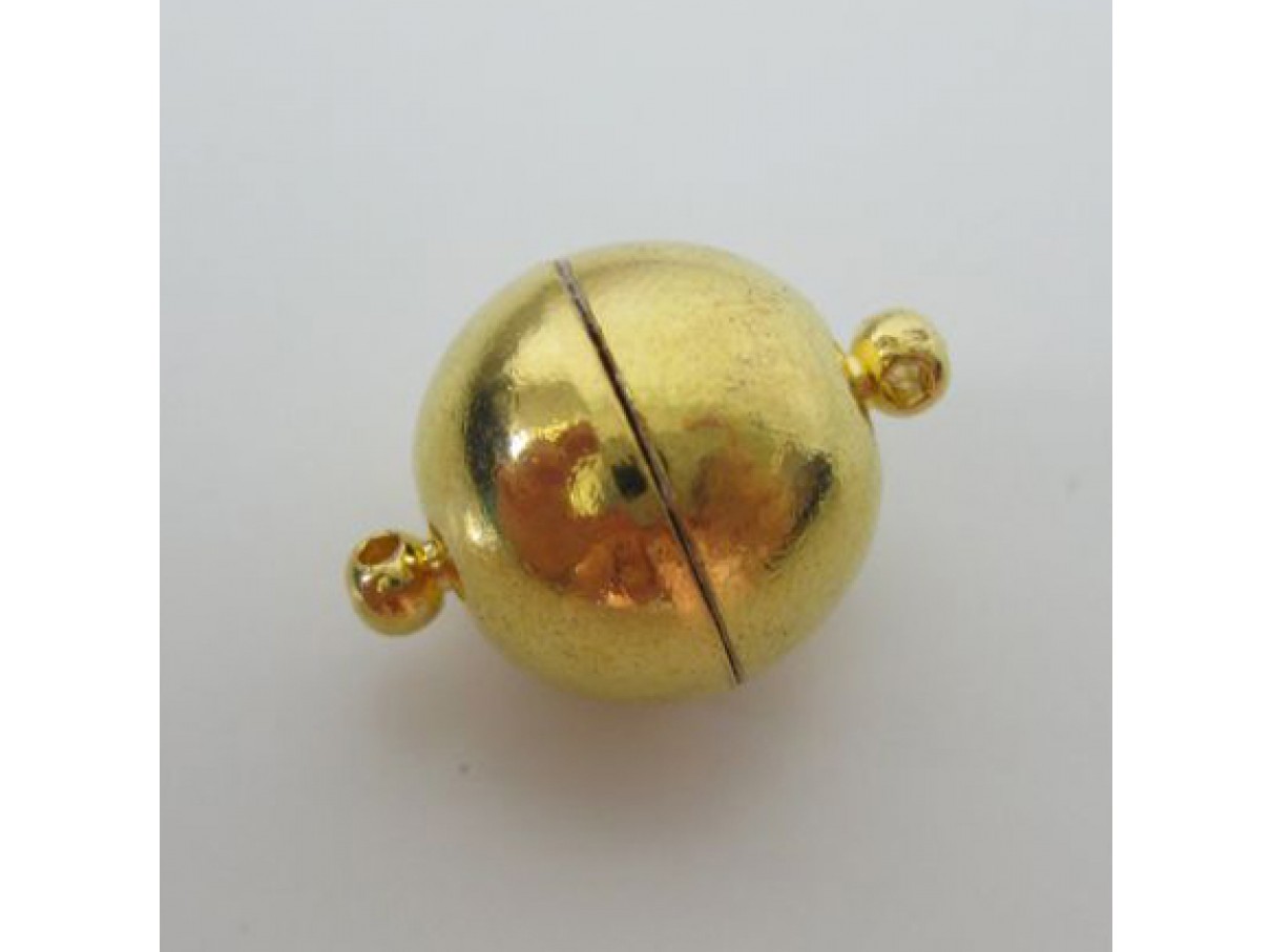 16mm guldbelagt magnet kuglelås