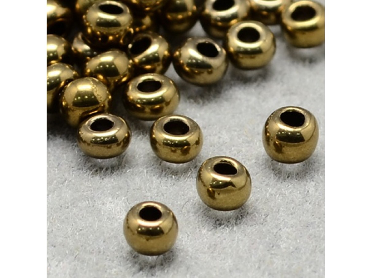 11/0 Glas seed beads, dark goldenrod 2x1,5mm, 10g