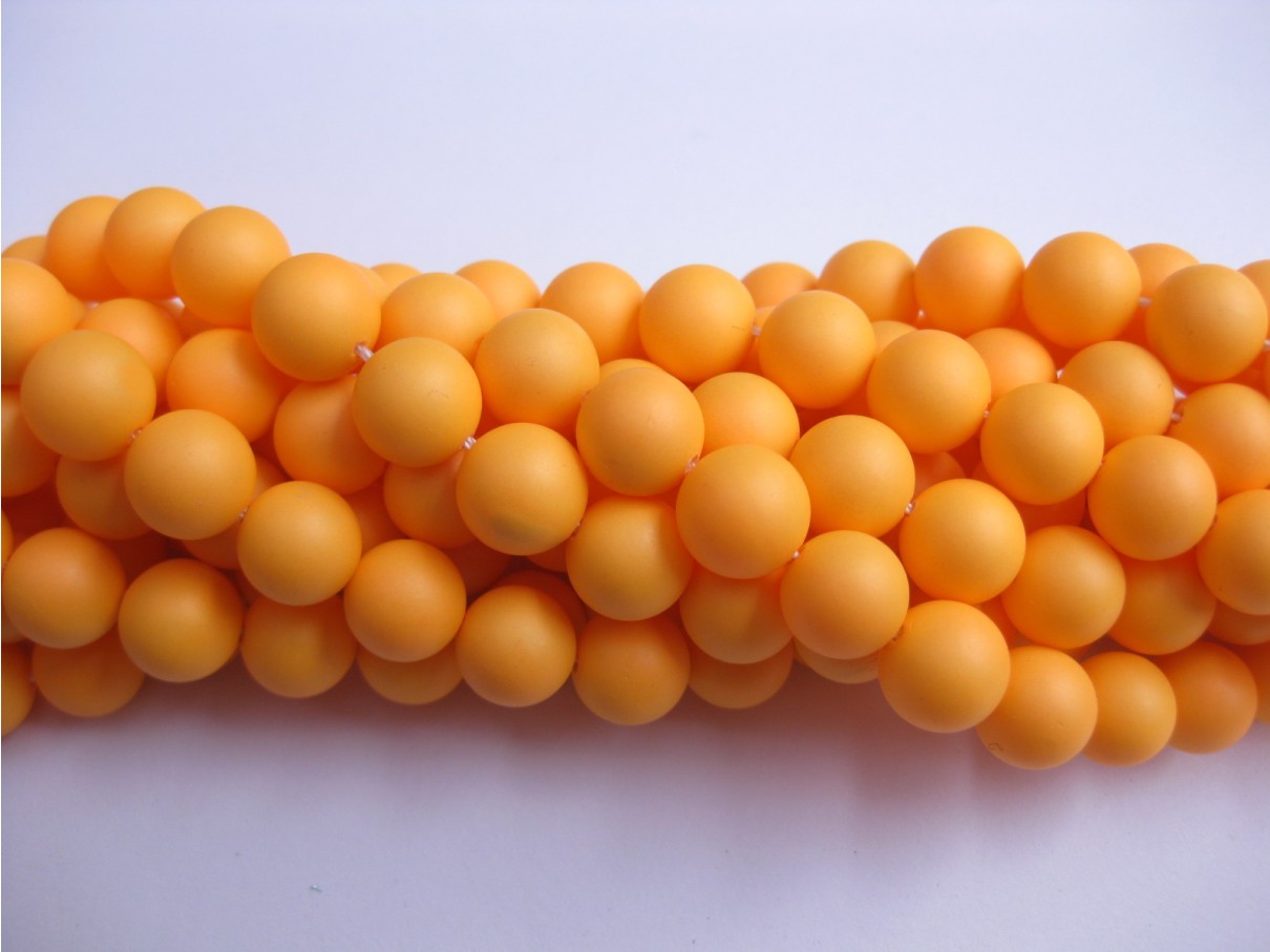 8mm orange shell perler