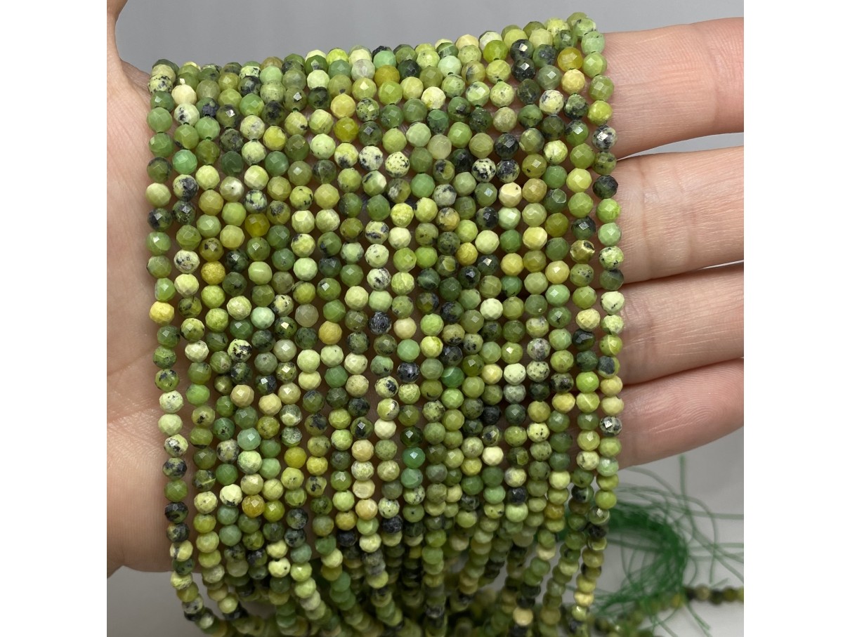 4mm green grass turkis perler