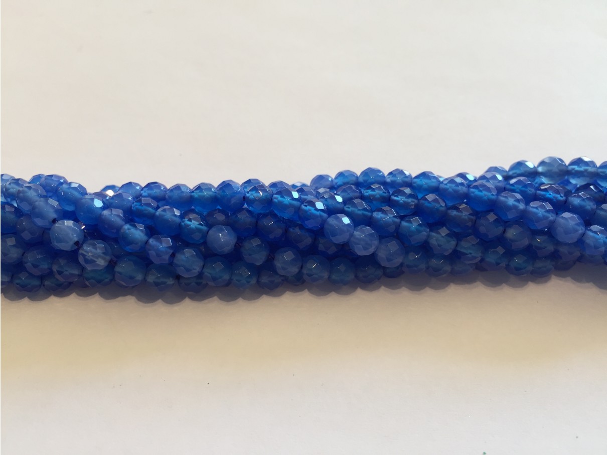 blå agat perler
