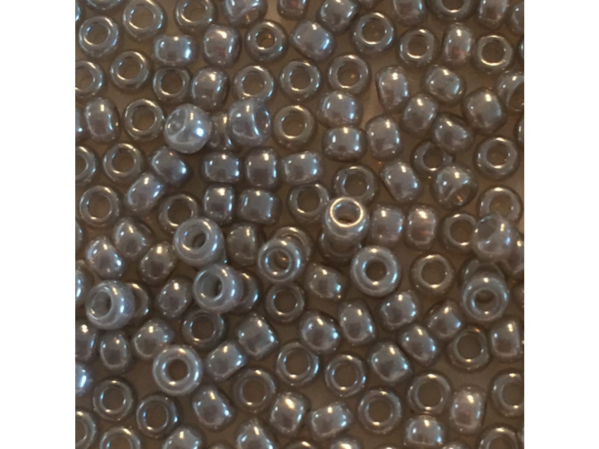 Miyuki Rocailles seed beads, 8/0 Silver Grey Ceylon (526) 8g