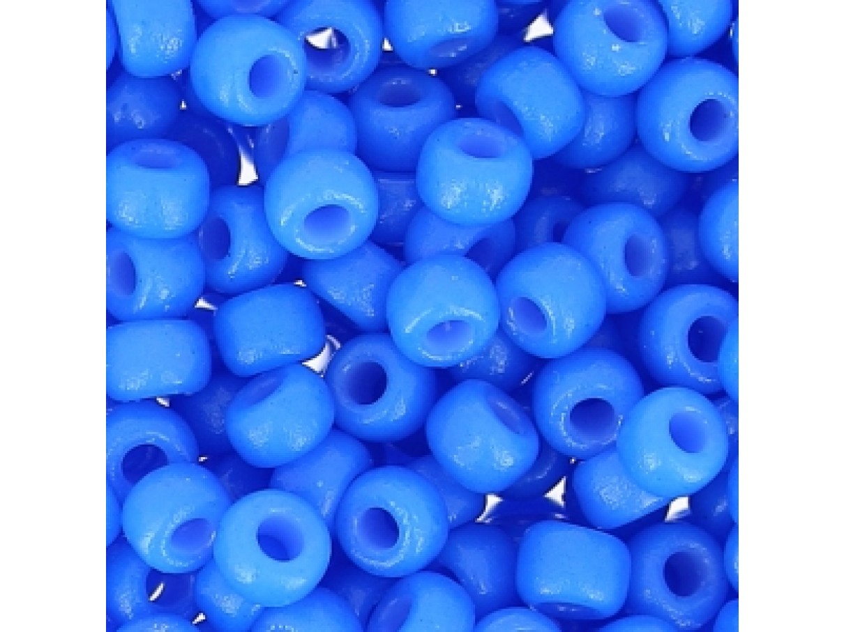 miyuki seed beads 8/0 blå