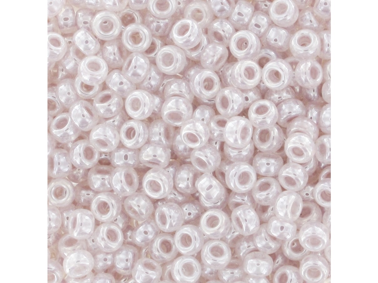 Miyuki Rocailles seed beads, 11/0 Light Mauve Ceylon (542)