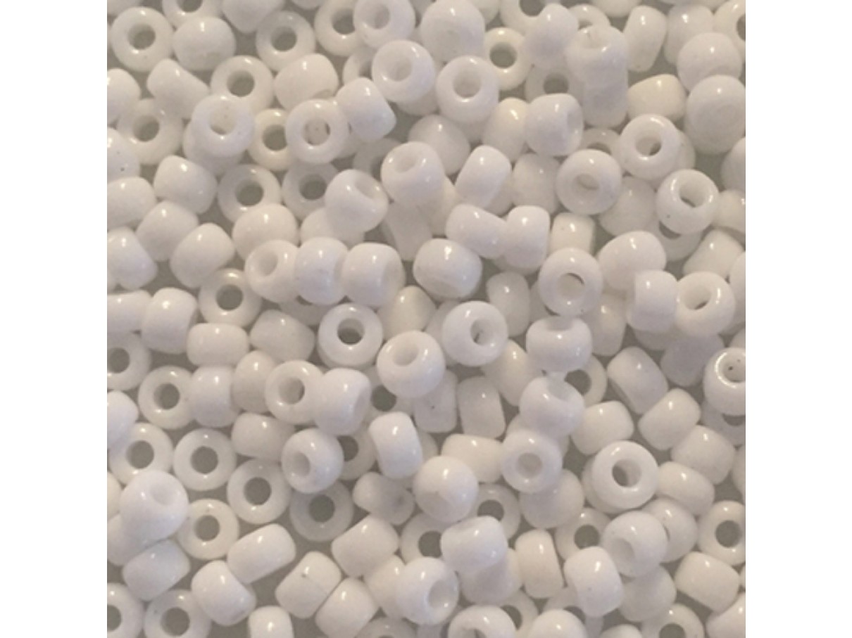 Miyuki Rocailles seed beads, 8/0 White (402) 8g