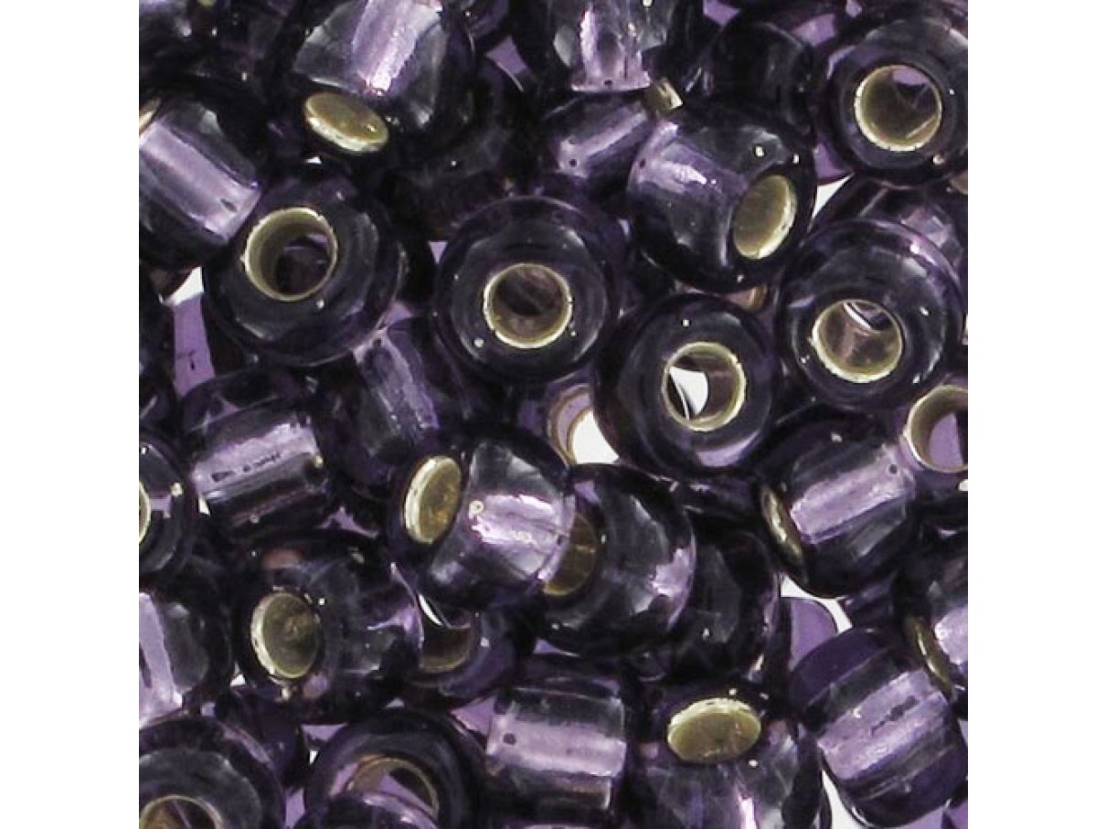 Miyuki Rocailles seed beads, 8/0 Silver Lined Amethyst (24) 8g