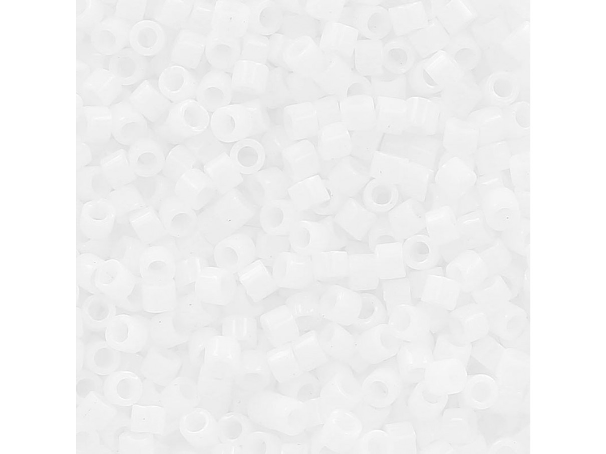 Miyuki Delicas 11/0 Opaque White (DB0200) 4g