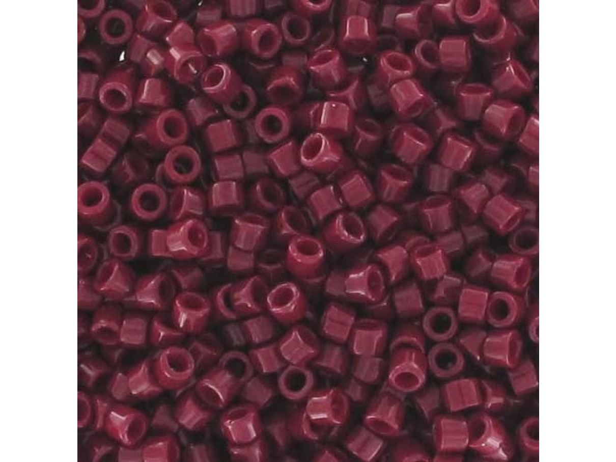 Miyuki Delicas 11/0 Dyed Opaque Cranberry (DB0654) 4g