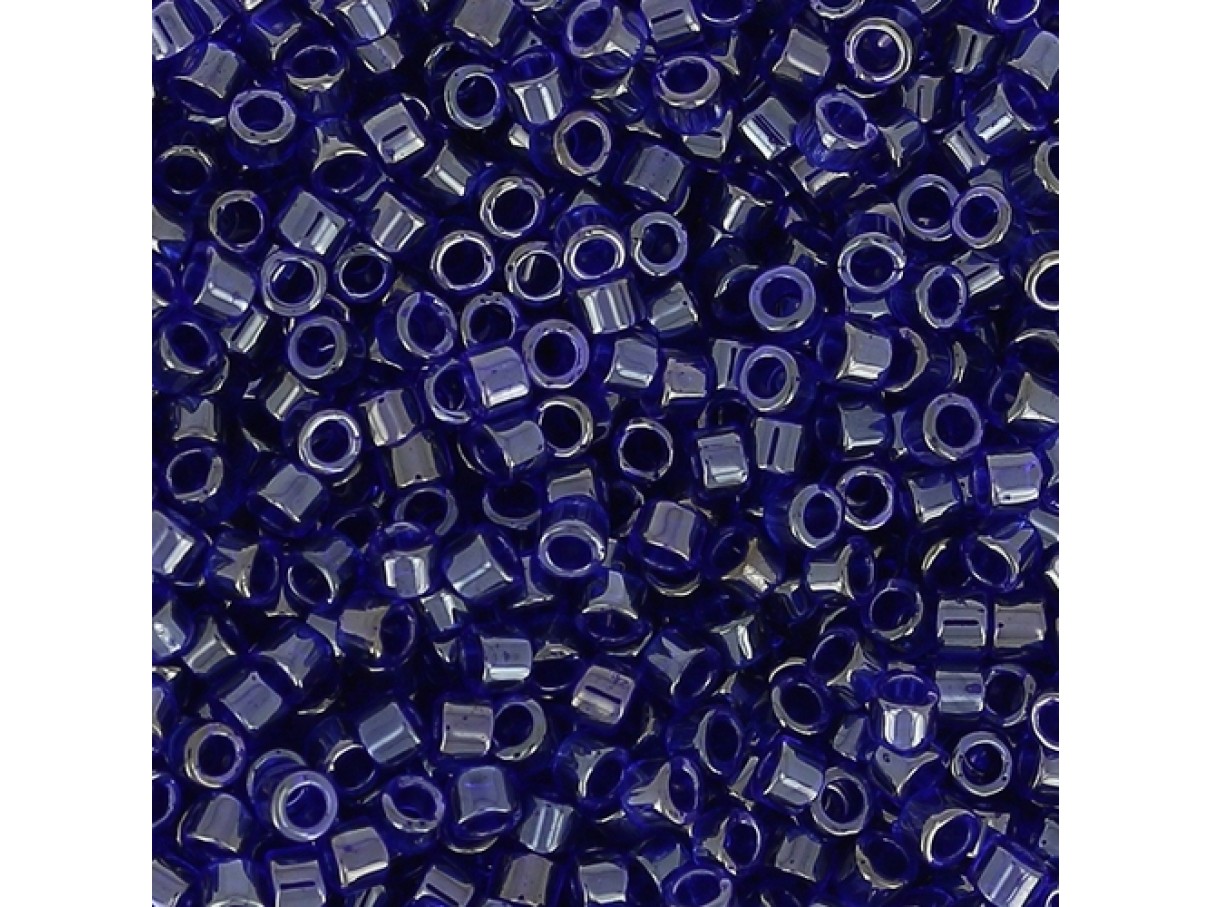 Miyuki Delicas 11/0 Transparent Cobalt Luster (DB0277) 4g