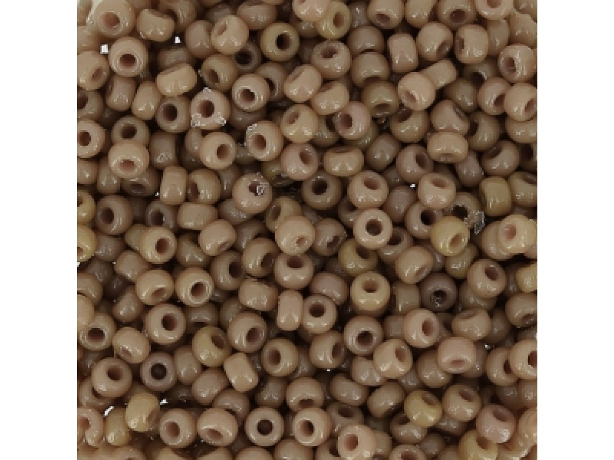Miyuki Rocailles seed beads Duracoat, 11/0 Opaque Beige (4455)