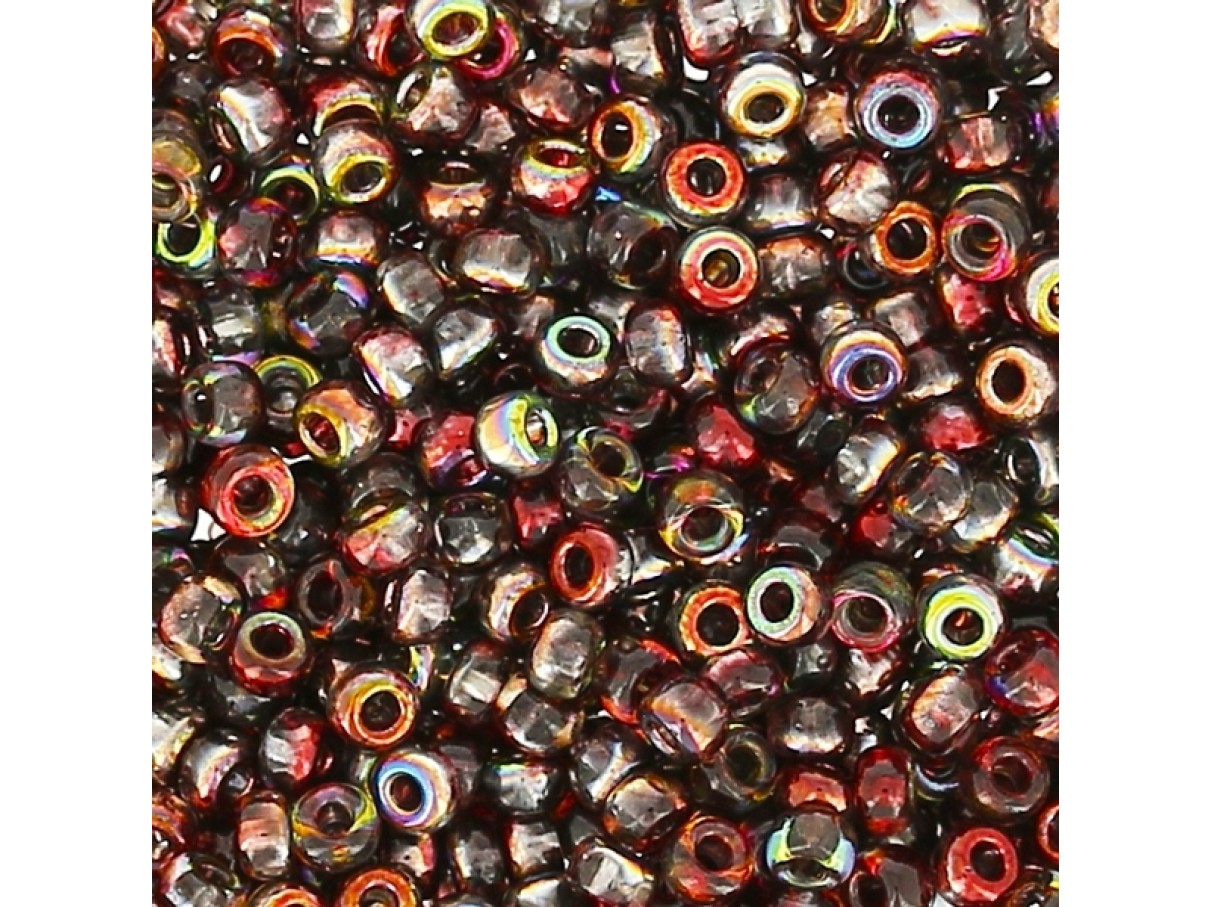 Miyuki Rocailles seed beads, 11/0 Crystal Magic Wine (4573) 4g