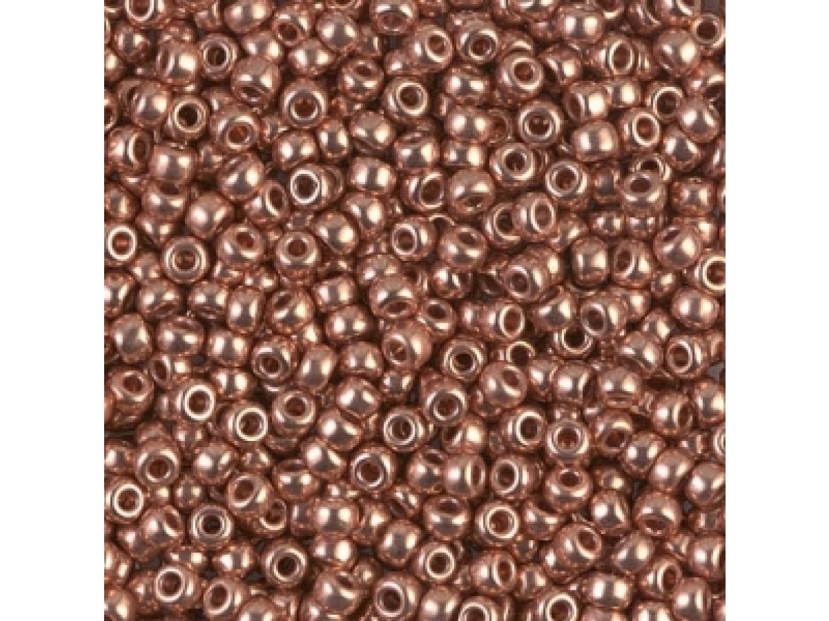 Miyuki Rocailles seed beads, 11/0 Copper plated (187) 4g