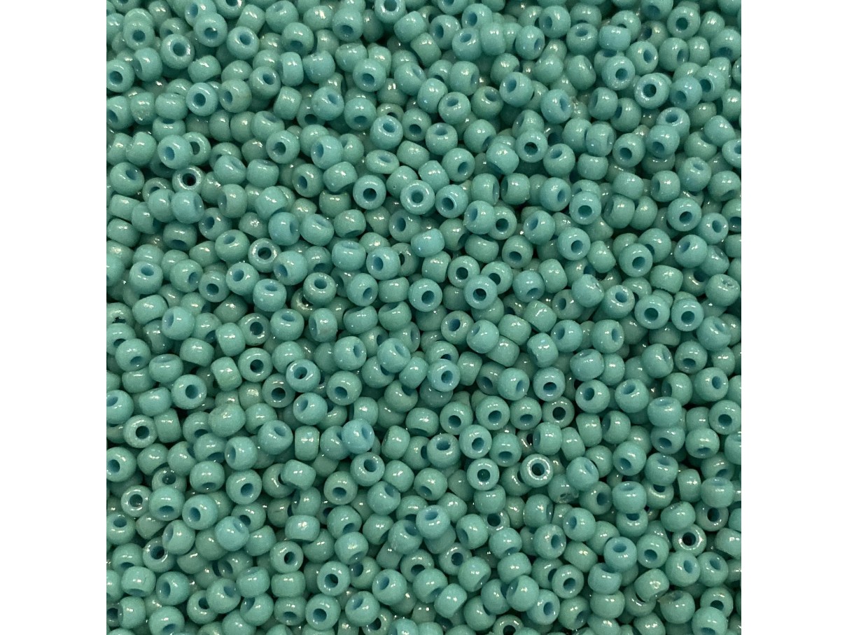 Miyuki Rocailles Seed Beads Duracoat 8/0 Opaque Sea Opal (4475) 8g