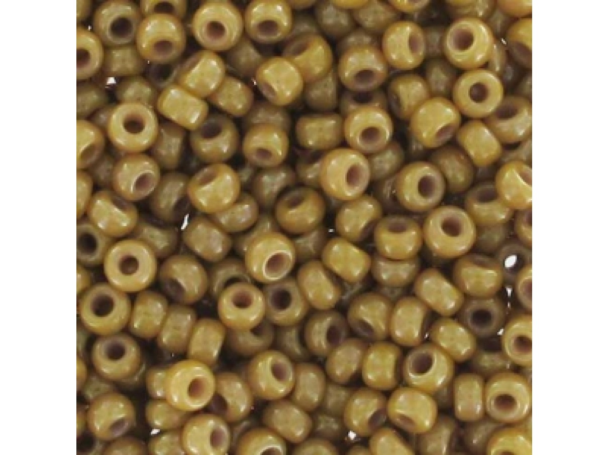 Miyuki Rocailles seed beads, 11/0 Opaque Latte (1461)