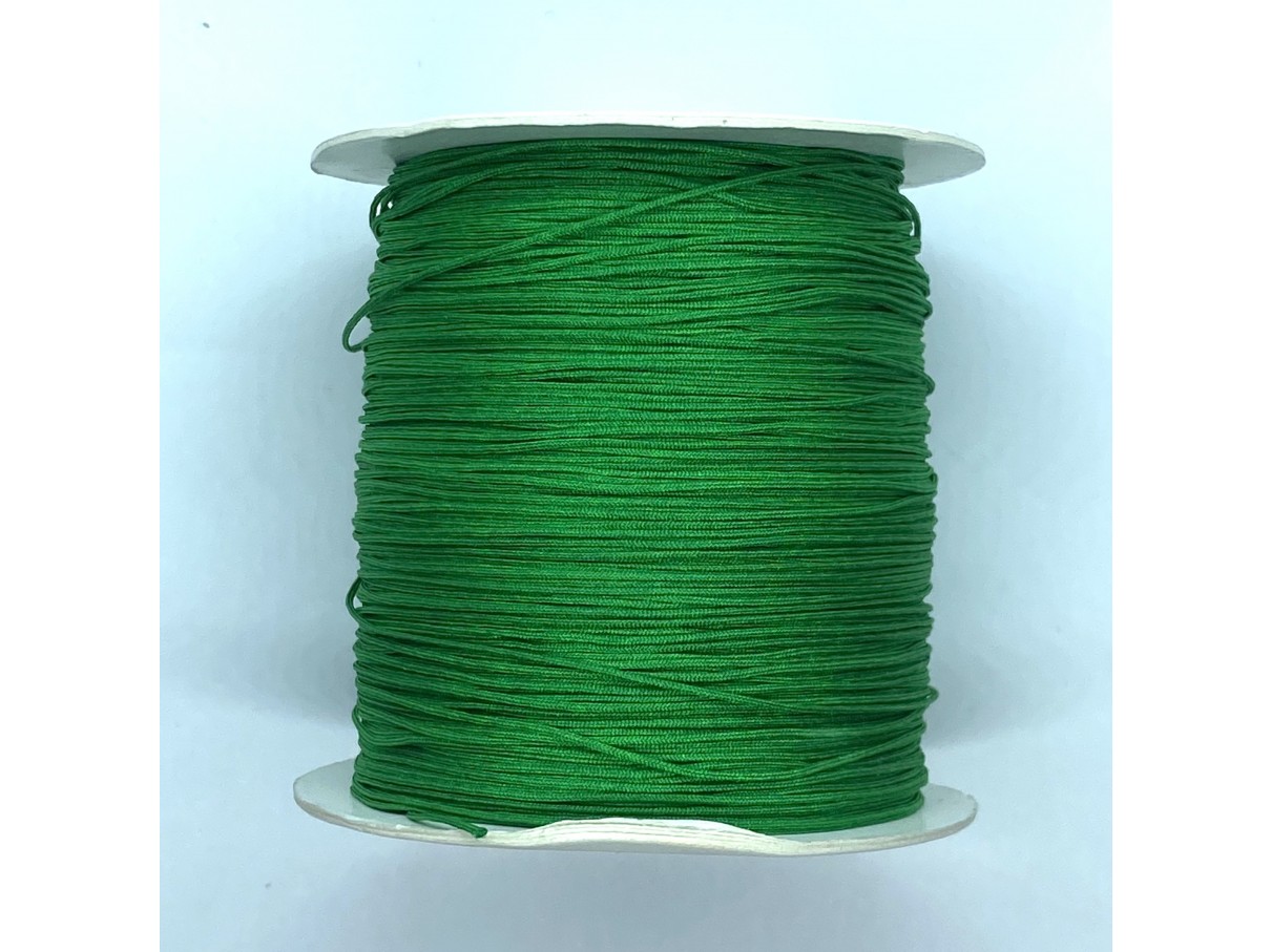 0,5mm nylon knyttesnor, grøn 10m