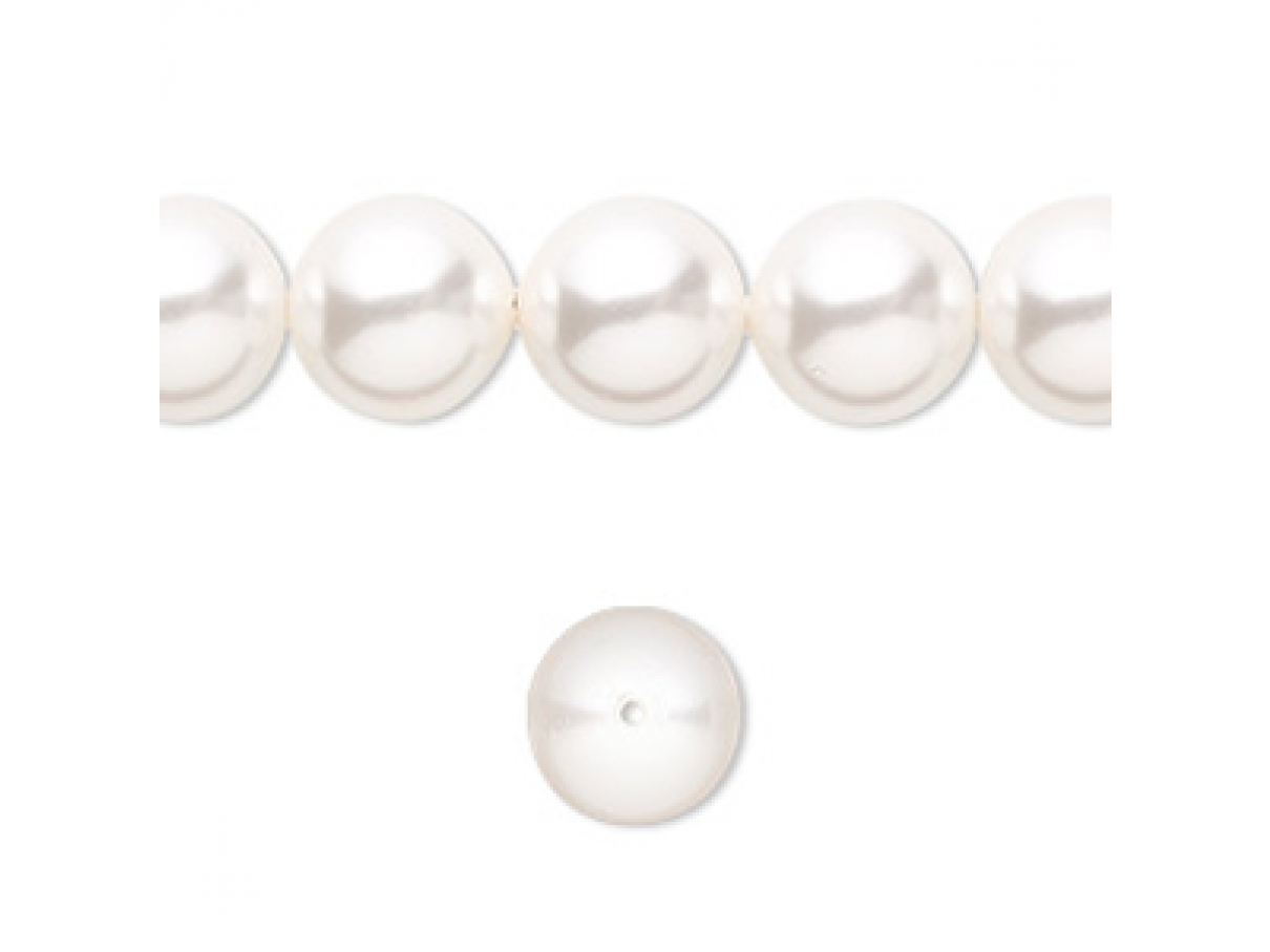 10mm hvide swarovski perler