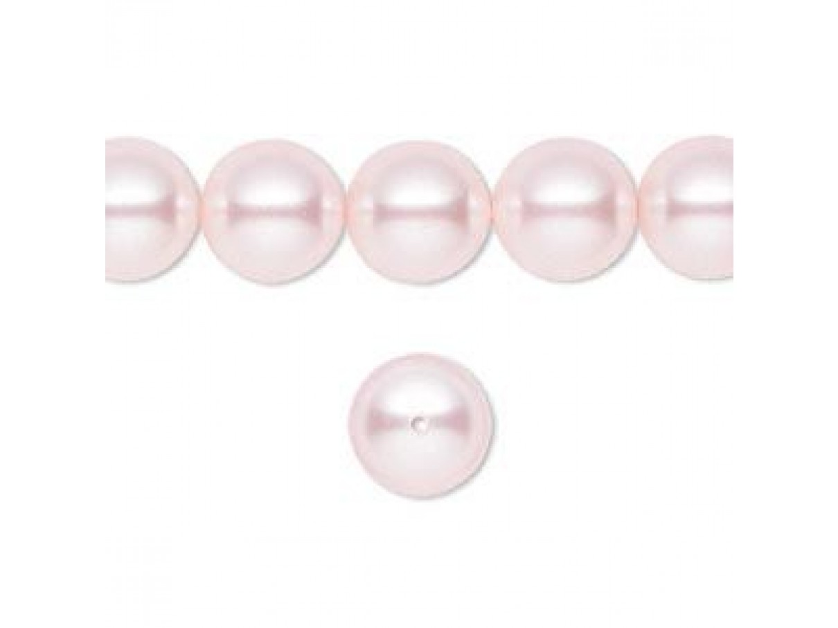 Swarovski® crystal pearl, 8mm rund, rosaline