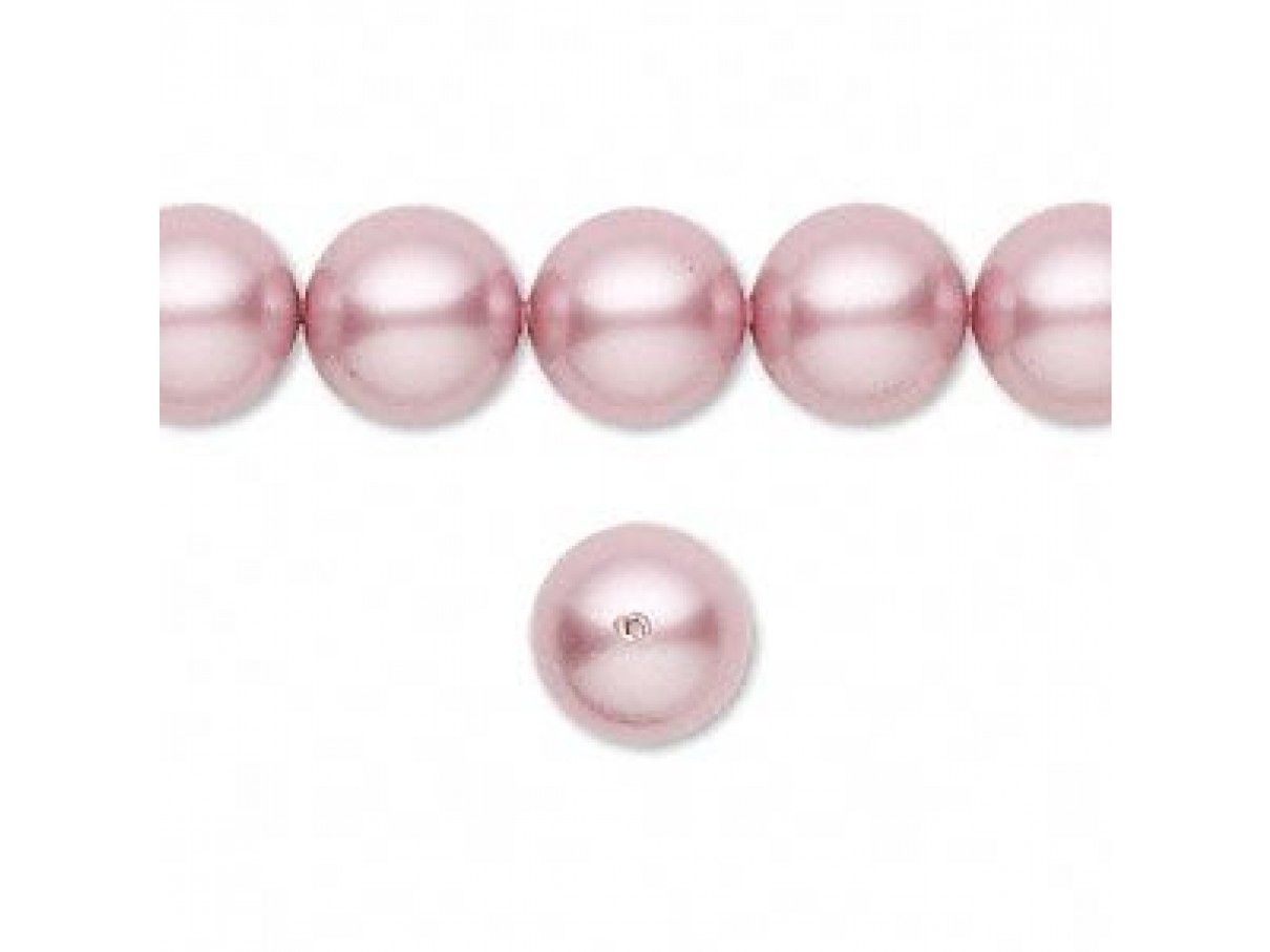 Swarovski® crystal pearl, 10mm rund, powder rose