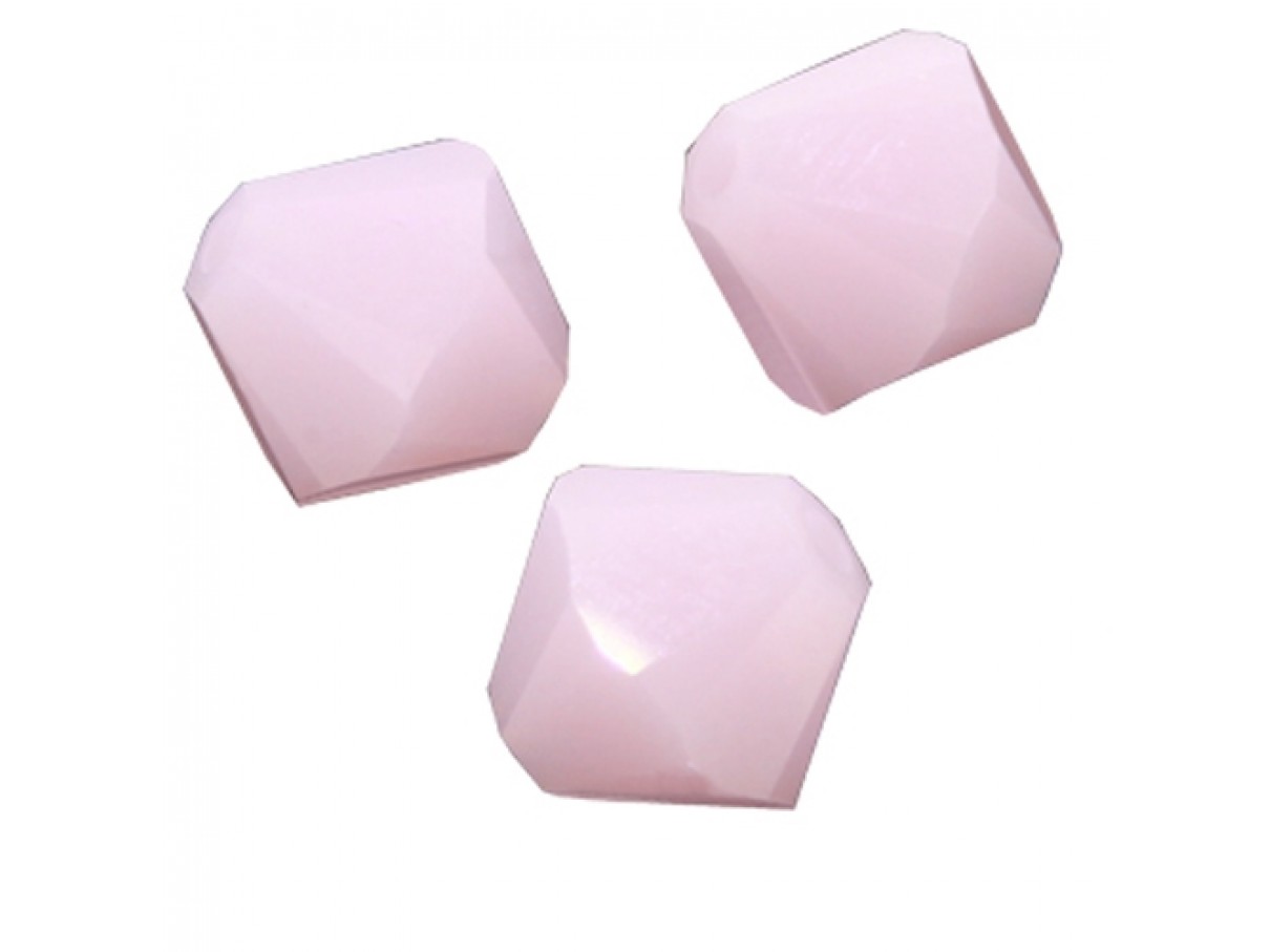 Swarovski crystal 4mm bicone, Rose alabaster, 10 stk