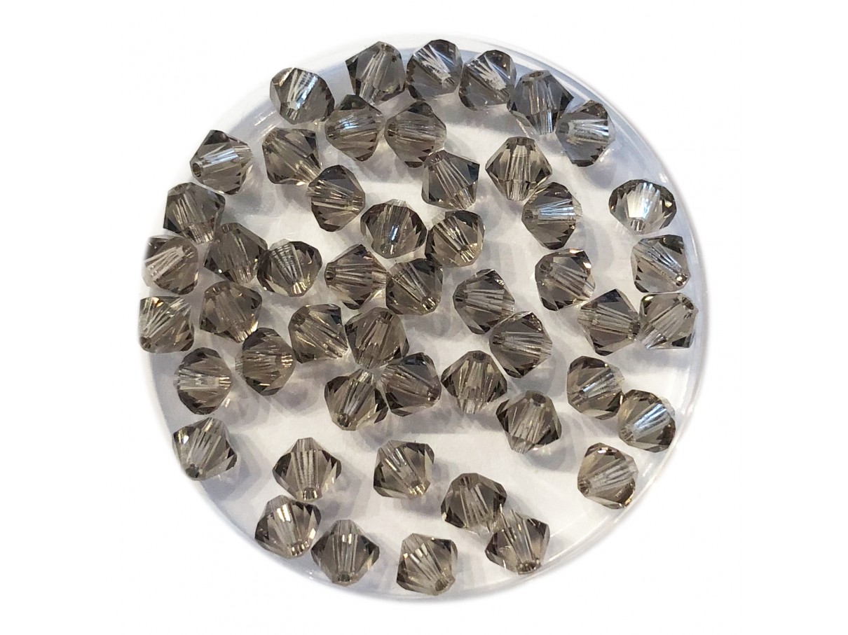 Swarovski crystal 4mm bicone, Greige, 10 stk