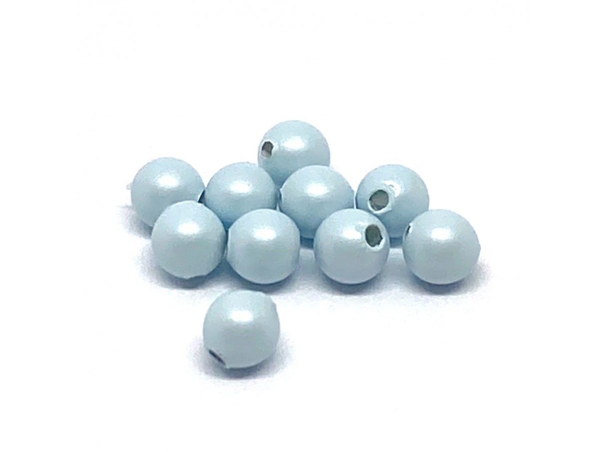 Swarovski® crystal pearl, 3mm rund, Pastel Blue, 10 stk