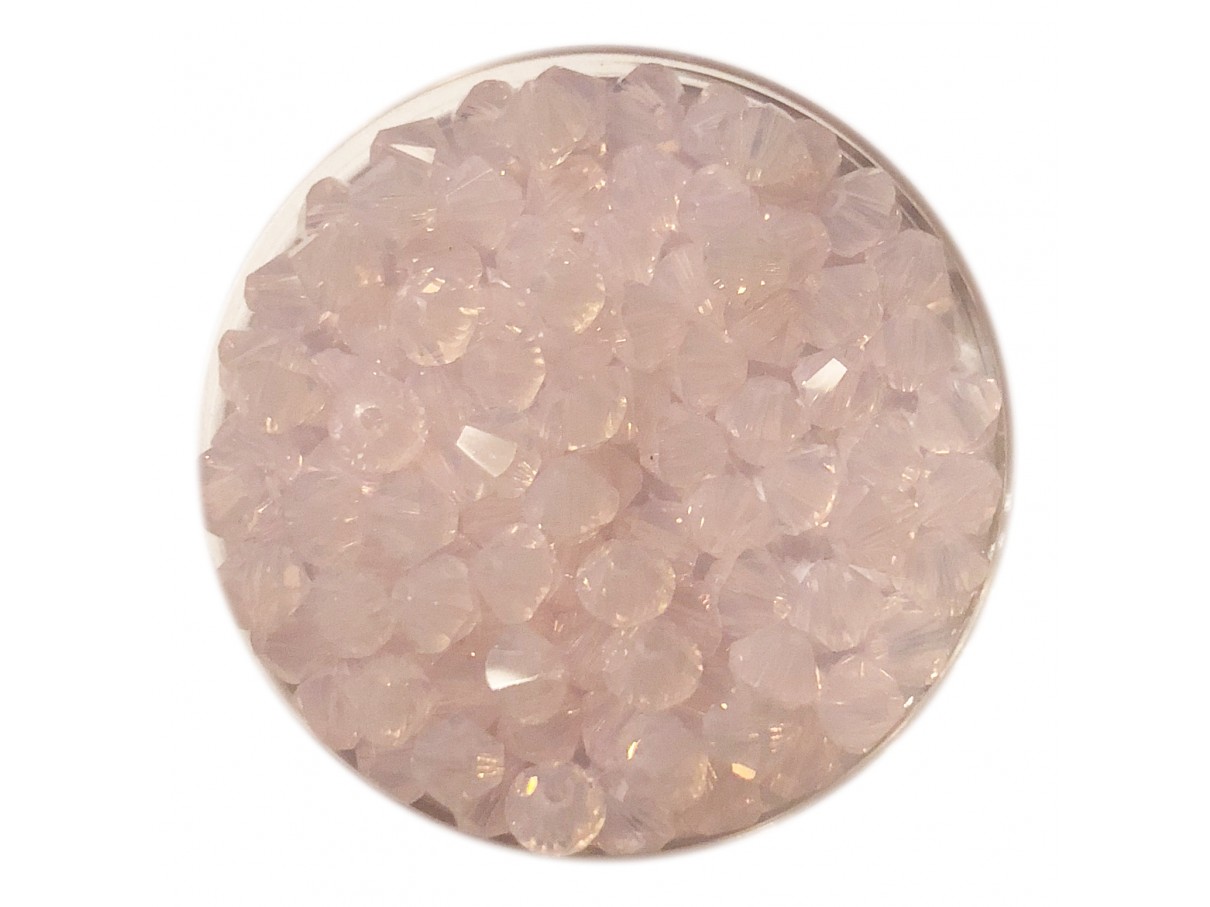 4mm swarovski bicones rose water opal