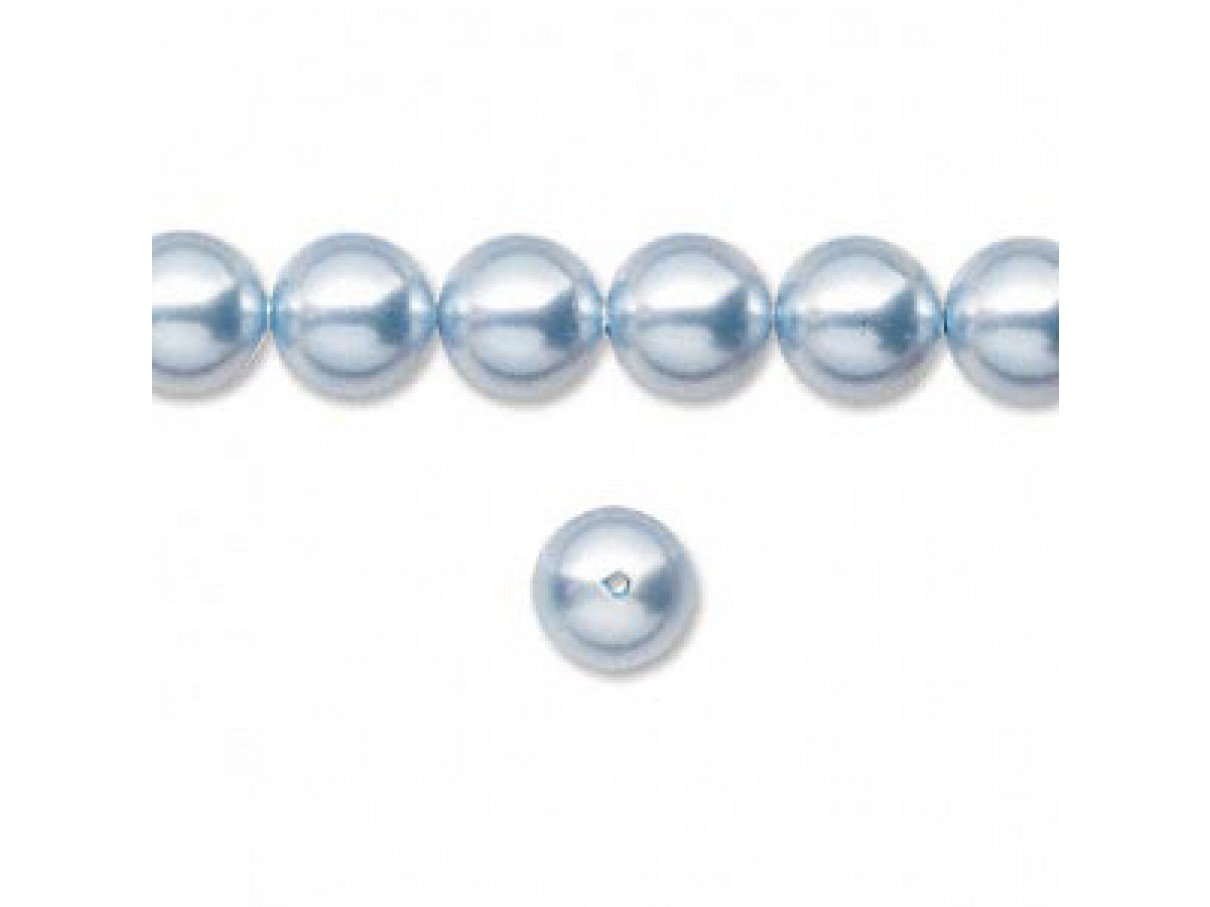 Swarovski® crystal pearl, 8mm rund, light blue