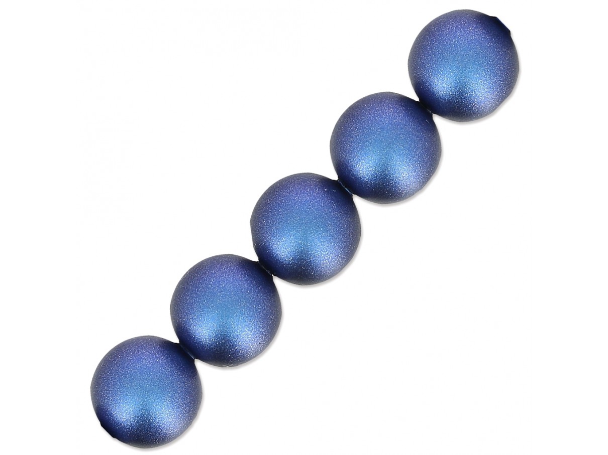 Swarovski® crystal pearl, Iridescent Dark Blue Pearl, 10mm rund