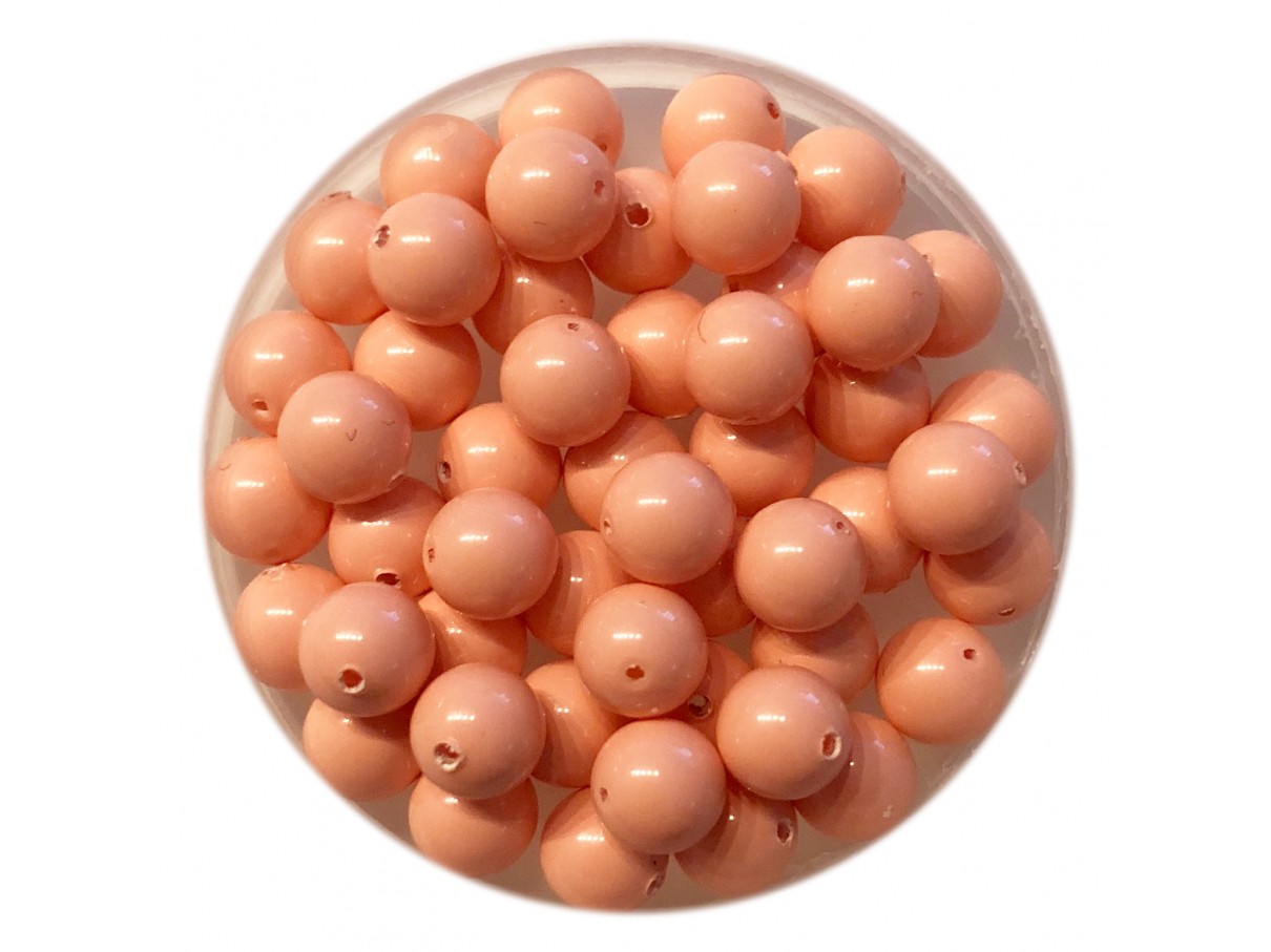 Swarovski crystal pearl, Pink Coral, 6mm rund