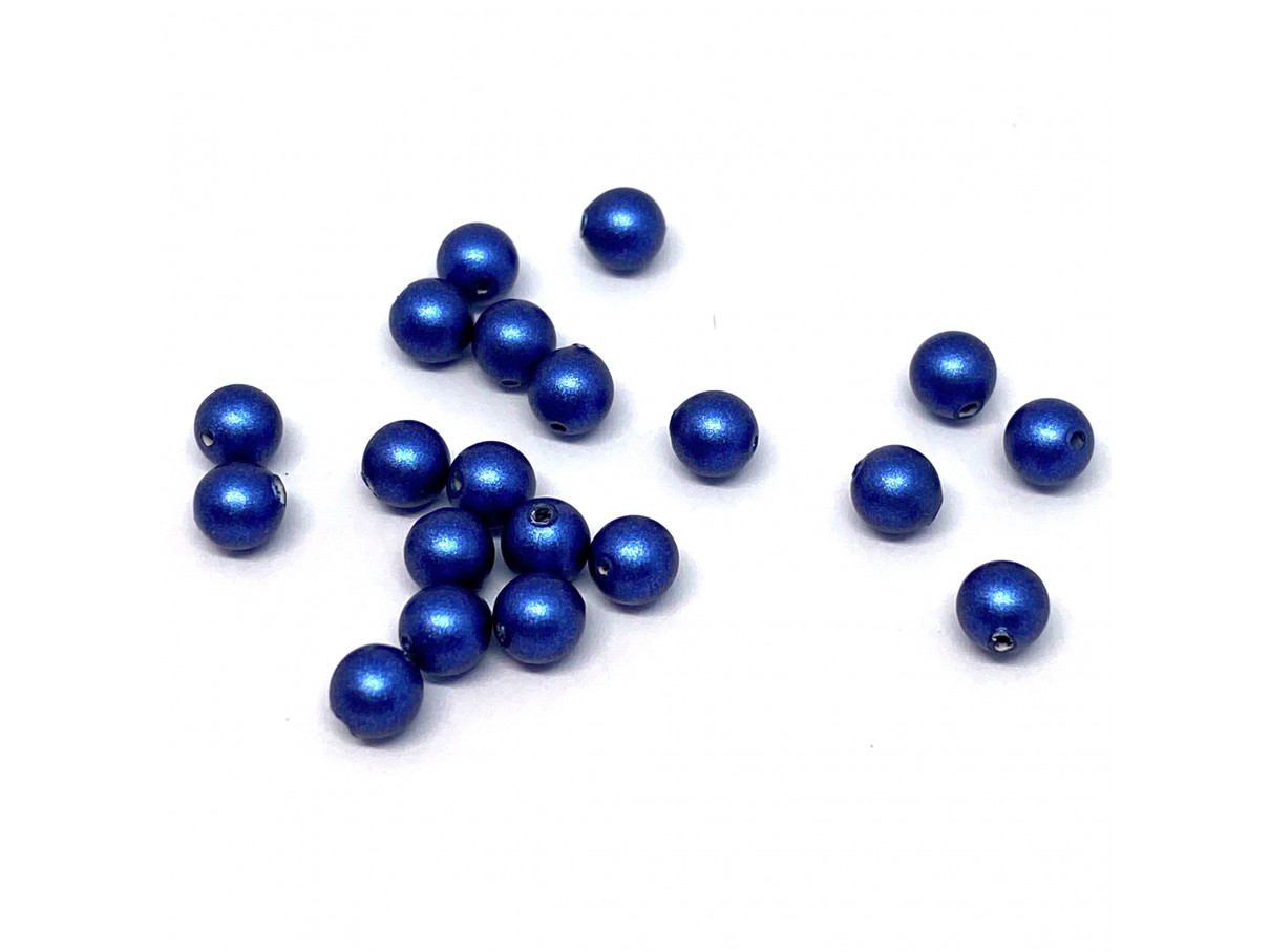 4mm swarovski pearls iridescent dark blue