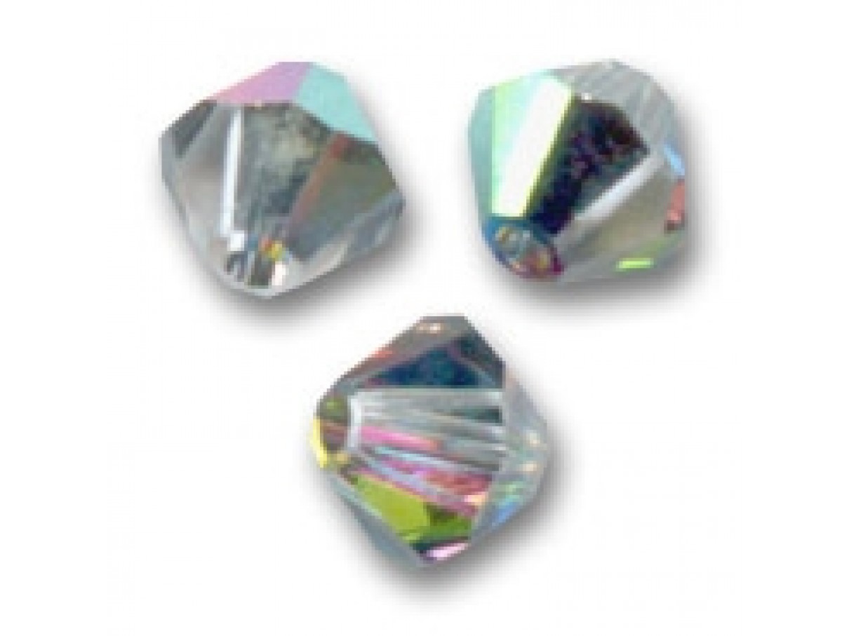 Swarovski crystal 3mm bicone, Crystal Vitrail Medium, 10 stk