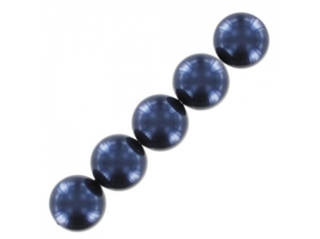 Swarovski crystal pearl, Night Blue, 3mm rund, 10 stk