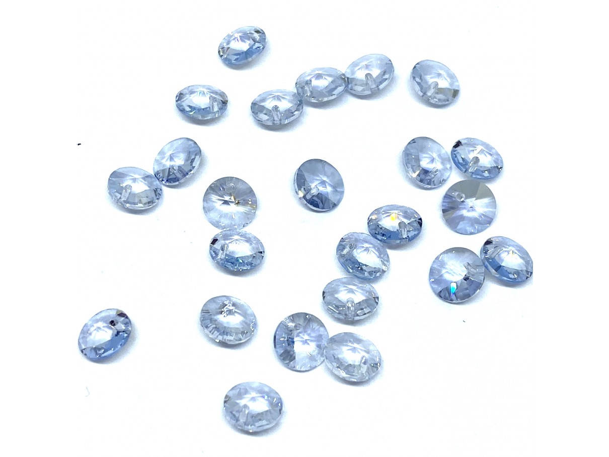 Swarovski Rivoli Pendant Xilion, 6mm Crystal Blue Shade, 2 stk