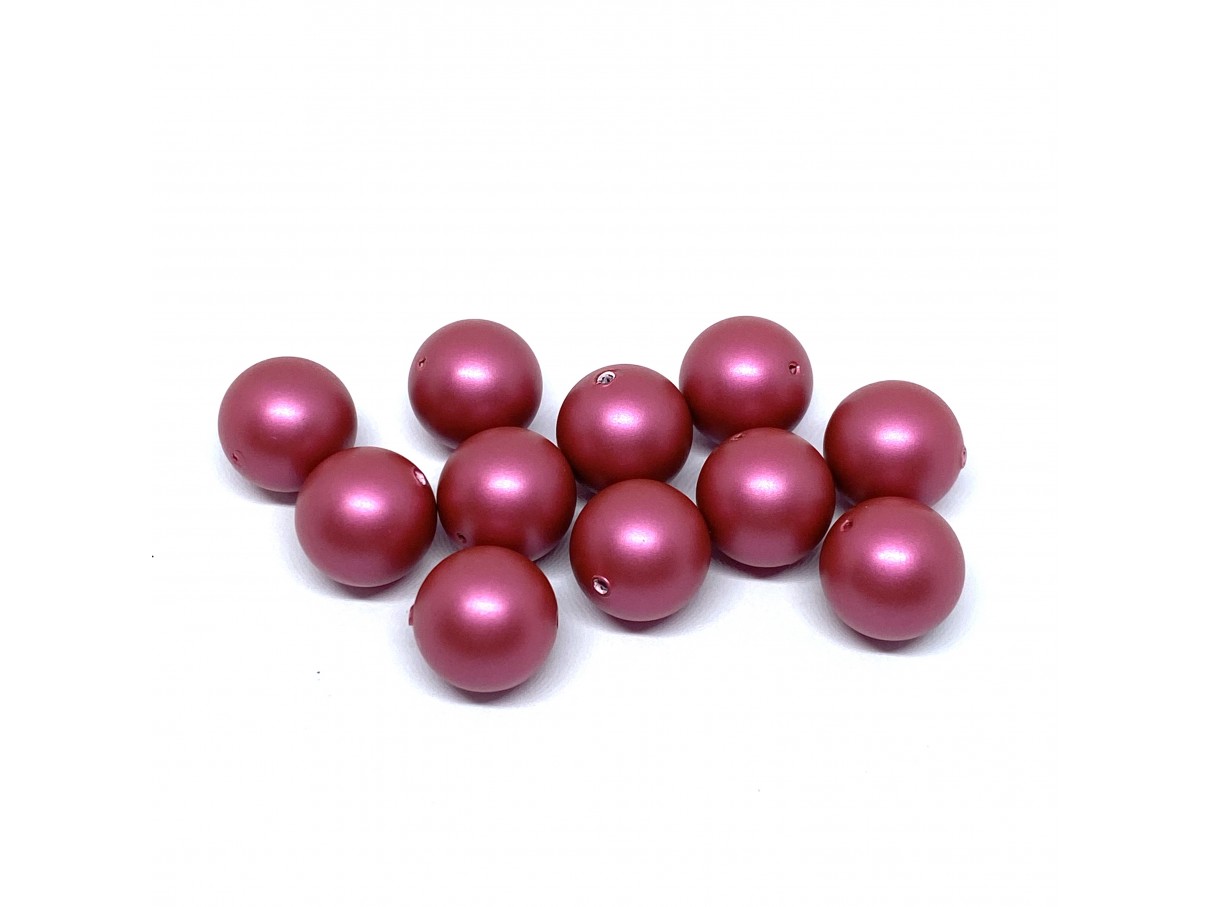 Swarovski crystal pearl, Mulberry pink, 10mm rund