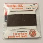 brun silkesnor 0,75mm