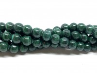 6mm naturlig malakit perler