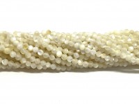2mm facetslebne runde Shell perler