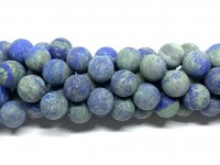 12mm blå grønne matte perler