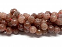 10mm rubinkvarts perler