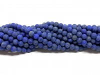 4mm matte lapis lazuli perler