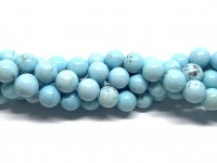 10mm larimar blå perler