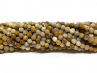 3mm facetslebne perler af crazy agat