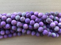 10mm matte lilla perler