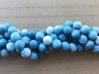 10mm runde perler af blue sky stone