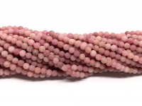 2mm matte rhodonit perler