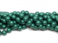 8mm matte grønne shell perler