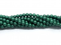 4mm matte grønne shell perler