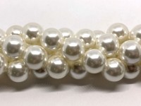 16mm blanke hvide perler